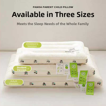 Μαξιλάρι λαιμού Panda - ορθογώνιο, γέμισμα 100% πολυεστερικές ίνες, πλεκτό ύφασμα, κατάλληλο για ένα άτομο ενήλικα, βάρος 0.55–1.0 kg.