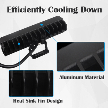 LED radna svjetiljka za automobile, 60W, 12-24V, 6000LM, 6000–6500K, trajanje 50000h