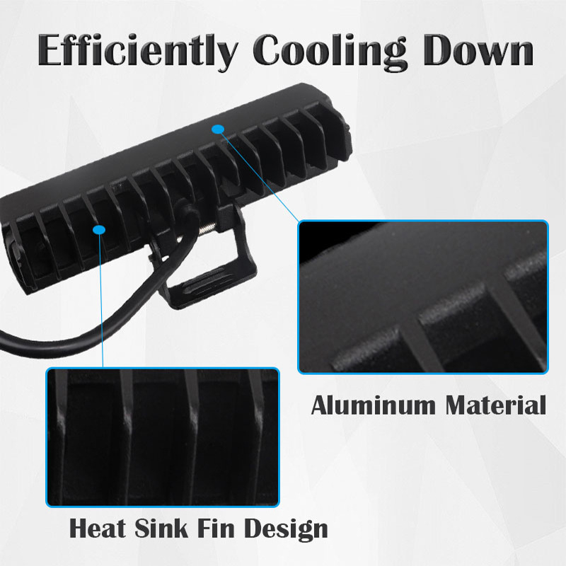 LED radna svjetiljka za automobile, 60W, 12-24V, 6000LM, 6000–6500K, trajanje 50000h