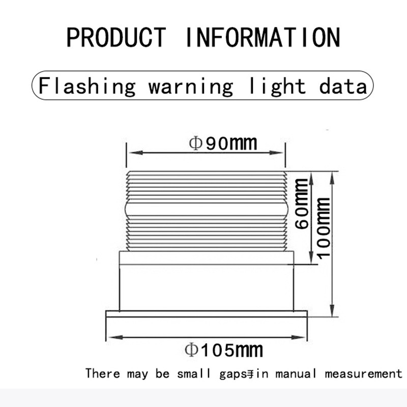 Automobilska LED svjetiljka za upozorenje s magnetskim montiranjem na strop, 12W, 12–80V, PS/ABS