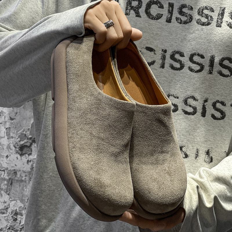 Baotou félcipős férfiak és nők számára, őszi-téli mindennapi cipő, modell 45225-H (Felsőrész: hálós; Talp: gumi; Zárás: overshoes; Stílus: szabadidő)