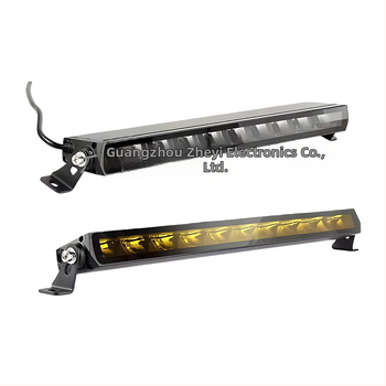Crne LED trake za off-road vozila, ultra-tanke, LED rasvjet s refrakcijom za prednji branik, krov i rešetku, 6000K, univerzalno