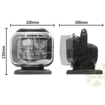 Lumină LED pentru plafonul mașinii, lampă cu telecomandă, 100W, 10000 lm, 9-32V, carcasă din aliaj de aluminiu