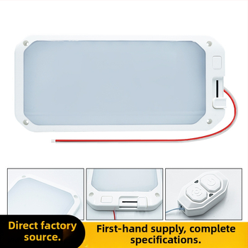 LED stropno svjetlo za kamp prikolice i RV, trobojno podesivo, daljinsko upravljanje, unutarnje stropno svjetlo, 15W, 1200lm, nježno svjetlo za čitanje