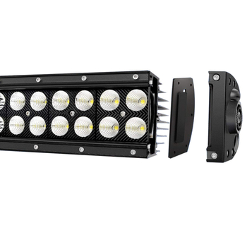 LED svjetlosna traka za krov automobila, lukastog oblika, vodootporna rasvjeta za rešetku i registarsku tablicu, aluminijska legura, 9–36V, 5000 lm, model: Double Row Hummer Style