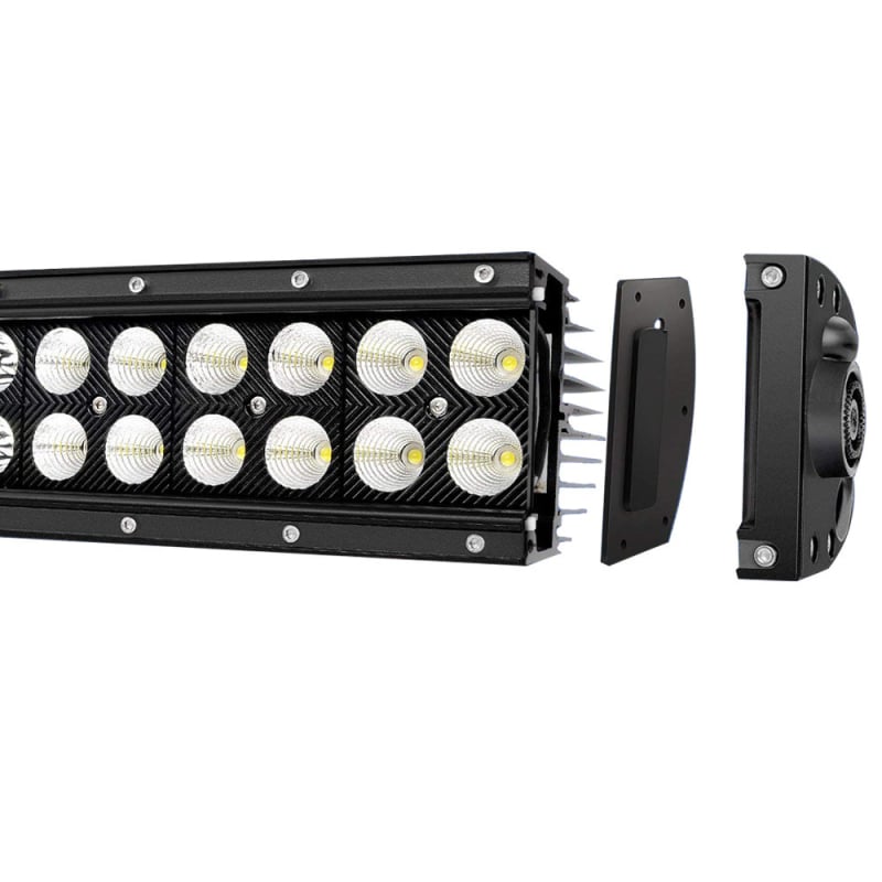 LED svjetlosna traka za krov automobila, lukastog oblika, vodootporna rasvjeta za rešetku i registarsku tablicu, aluminijska legura, 9–36V, 5000 lm, model: Double Row Hummer Style