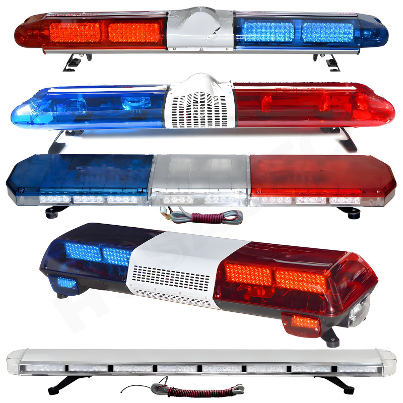 Alarmna svjetlosna traka na krovu, 12V, 120W, PC + aluminijska legura, prilagodljiva, model 2020