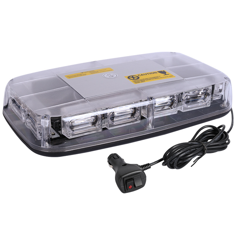 Automobilska upozoravajuća strob svjetiljka s 48 LED, magnetsko ugradnja na krovu, 12-24V DC, model 823A-48LED