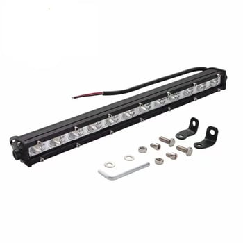 Automobilska LED radna svjetiljka, mali jednostruki red, 18W, 12V, 5000lm, krovni reflektor