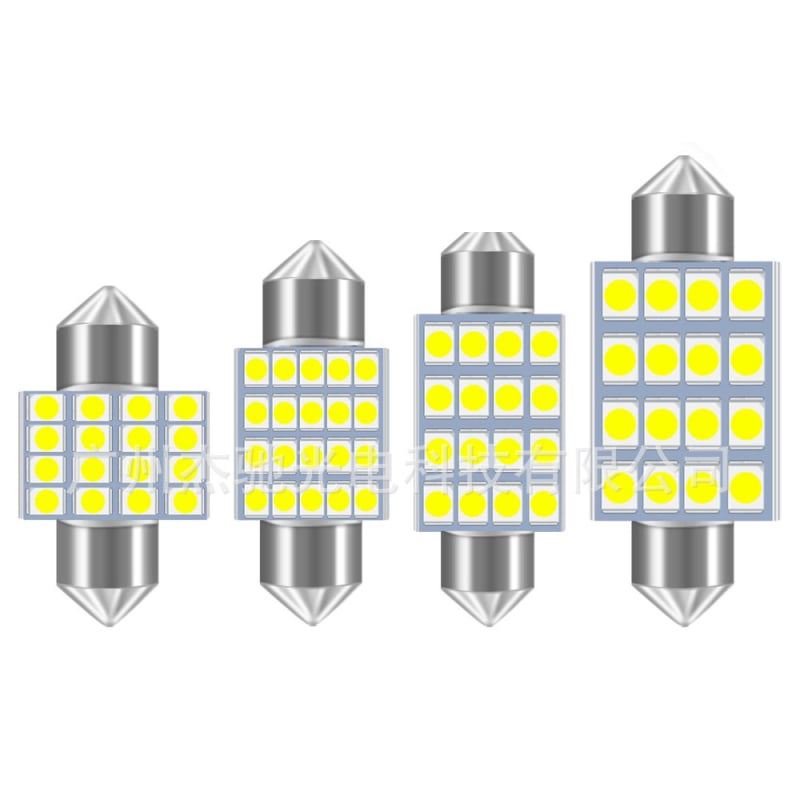 LED svjetlo krova za automobile/kamione, 16 LED, 1210 SMD, 24V, 1.92W, 48 lm, svjetlo za čitanje/registracijsku tablicu