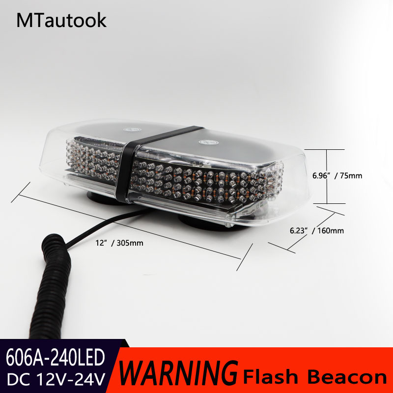 LED svjetlo za krov automobila 606A-240LED, 30W, 12-24V