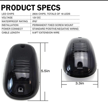 LED krovne svjetiljke za Ford F-150 pikap, model S-F150-1-5, 12W, 3800 lm, 12V, 50 000 h