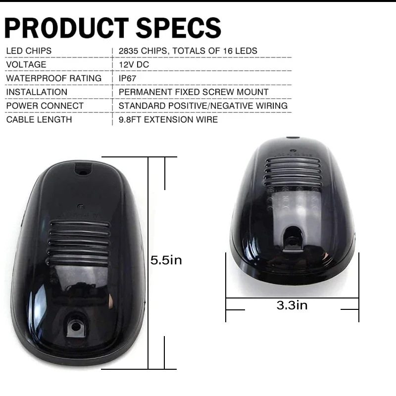 LED krovne svjetiljke za Ford F-150 pikap, model S-F150-1-5, 12W, 3800 lm, 12V, 50 000 h