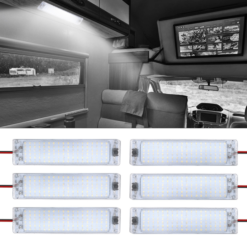 LED plafonsko svjetlo za automobil, model 2835, 13W, 12–24V, univerzalna kompatibilnost