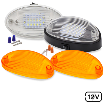 Autobusno krovno svjetlo, ovalno LED, 12V, 5W, 620 lm, model Tq–cw/nw, kompatibilno s kamionima i RV-ima
