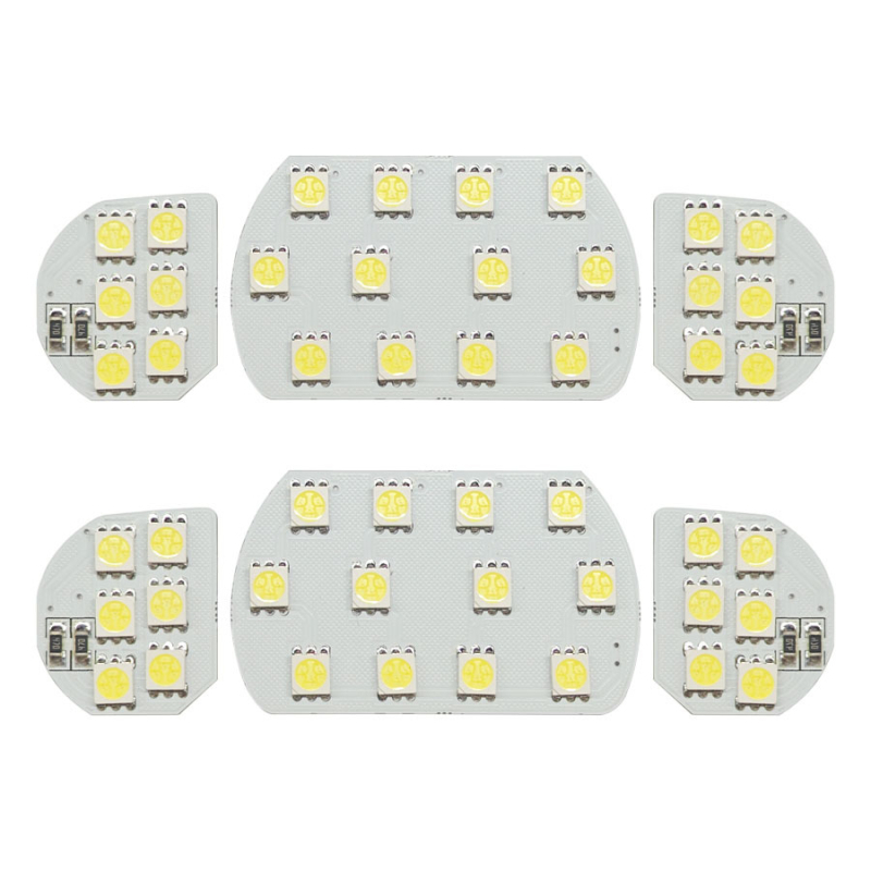 LED svjetlo za automobilsku krovu – šestodijelni set, 12V, 3W, 8000 lm, kompatibilno s Peugeot i Citroën C5 Elysee