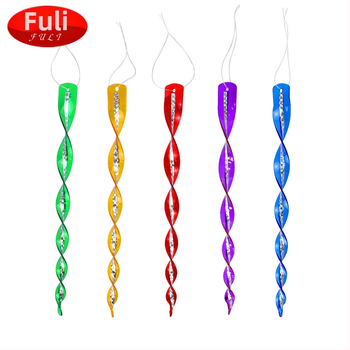 Štapići za odbranu ptica za balkon i vrt, materijal PS+PE, laserski spiralni dizajn, set od 10 komada