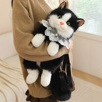 Plišani ruksak u obliku Rag-doll mačke, mijauče, za djecu 7–14 godina