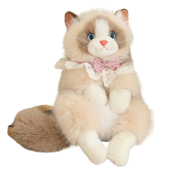 Plišani ruksak u obliku Rag-doll mačke, mijauče, za djecu 7–14 godina