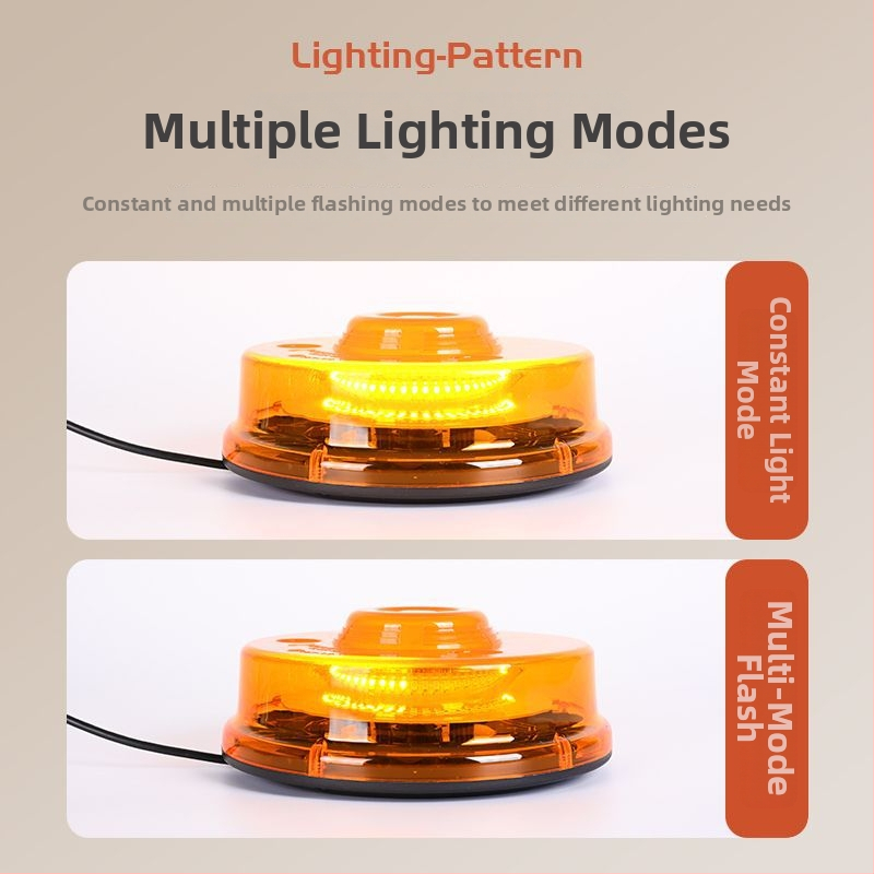Lumină de avertizare auto cu montaj magnetic pe acoperiș – 48 LED, 12-24V, LED 3030, model 813C