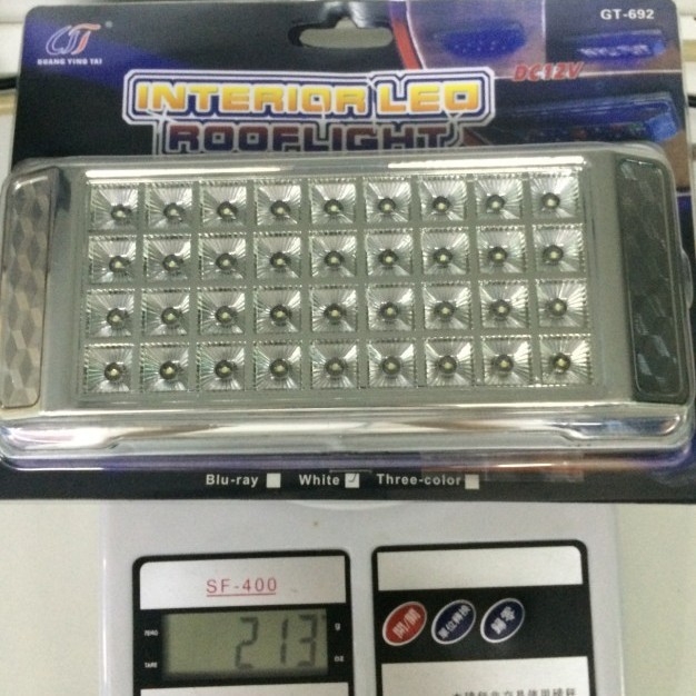 GT-692 LED plafonsko svjetlo za unutrašnjost automobila, 12V, 36 LED, 18W, vijek trajanja 500000 h