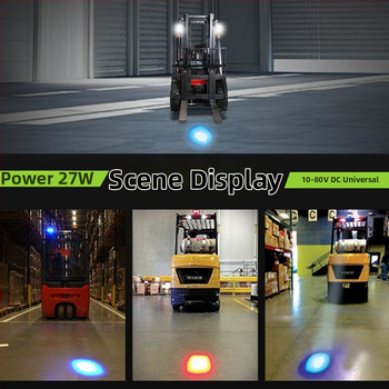 Lumină LED pentru plafonul stivuitorului, model XRL1081, 10-80V DC, 5000 lm, 6500K