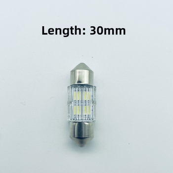 LED unutarnje svjetlo za automobil, 30 mm lampica za čitanje, 12V osvjetljenje prtljažnika i registarske oznake, 6500K bijela