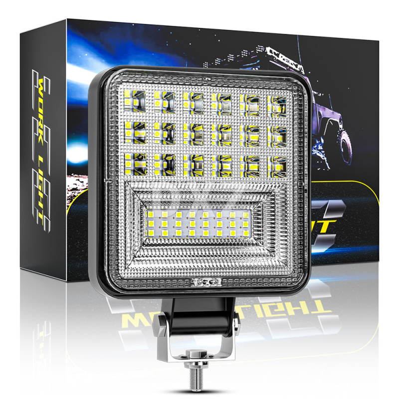 DXZ LED radna svjetiljka za automobil, aluminijski legura kućište, 126W, 9-30V, 3300 lm, 6500K, model H-F-42-25MM