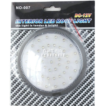 GT-007 46 LED kromirana automobilna stropna svjetiljka, unutarnje svjetlo 12V, svjetlo za čitanje u vozilu