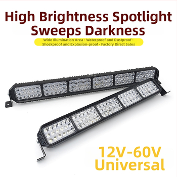 Automobilski LED prožektor u obliku trake — daljinski upravljač, strob, univerzalno napajanje 12–60V, 1 LED izvor svjetla