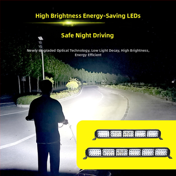 Automobilski LED prožektor u obliku trake — daljinski upravljač, strob, univerzalno napajanje 12–60V, 1 LED izvor svjetla