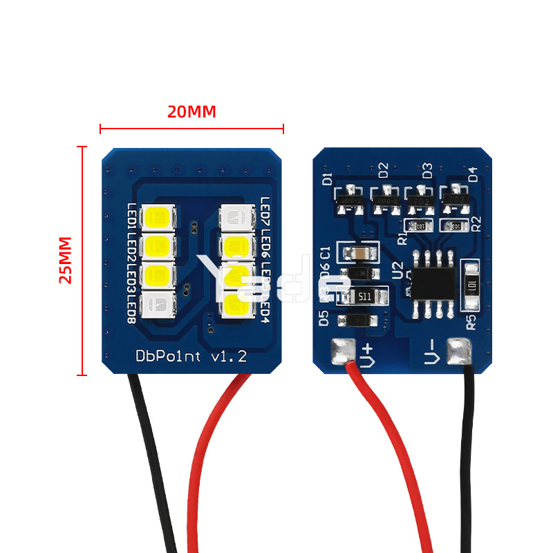 LED svjetlo za automobil na krovu 12V, 1.6W, 160 lm, 2835 LED