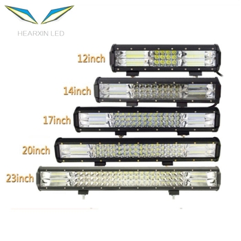 LED radna svjetiljka na krovu za vozila s tri reda — 252–432W, 12–80V, 6500K, 42300lm, aluminijsko kućište