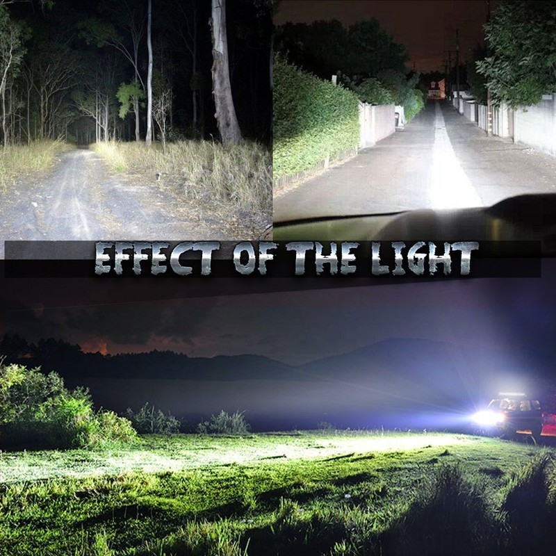 LED radna svjetiljka na krovu za vozila s tri reda — 252–432W, 12–80V, 6500K, 42300lm, aluminijsko kućište
