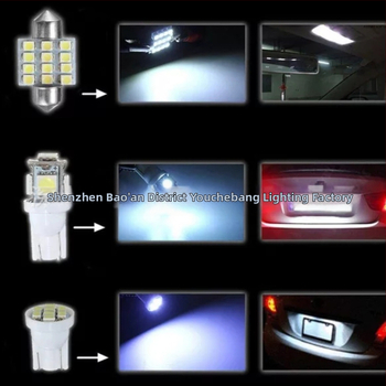 13-dijelni LED set za auto – unutarnje svjetlo za čitanje, osvjetljenje kabine i svjetlo za registracijsku pločicu, 12 SMD 1206