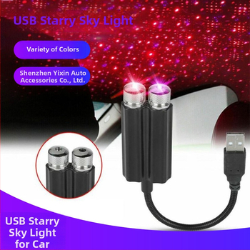 USB unutarnja LED lampica za automobil s laserskom projekcijom zvjezdanog neba i glasovnim upravljanjem