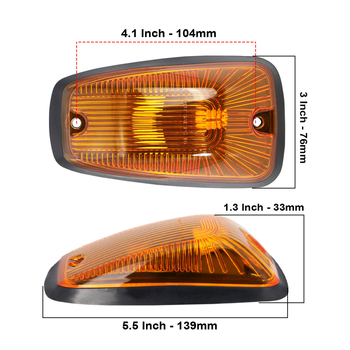 CR5-BKY LED krovna svjetla za kamione, 12V, 1W, Kompatibilno s Chevrolet Silverado i GMC