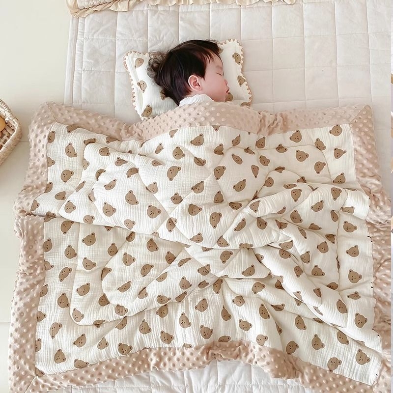 Бебешко одеяло, чист памук, целогодишно, за новородени