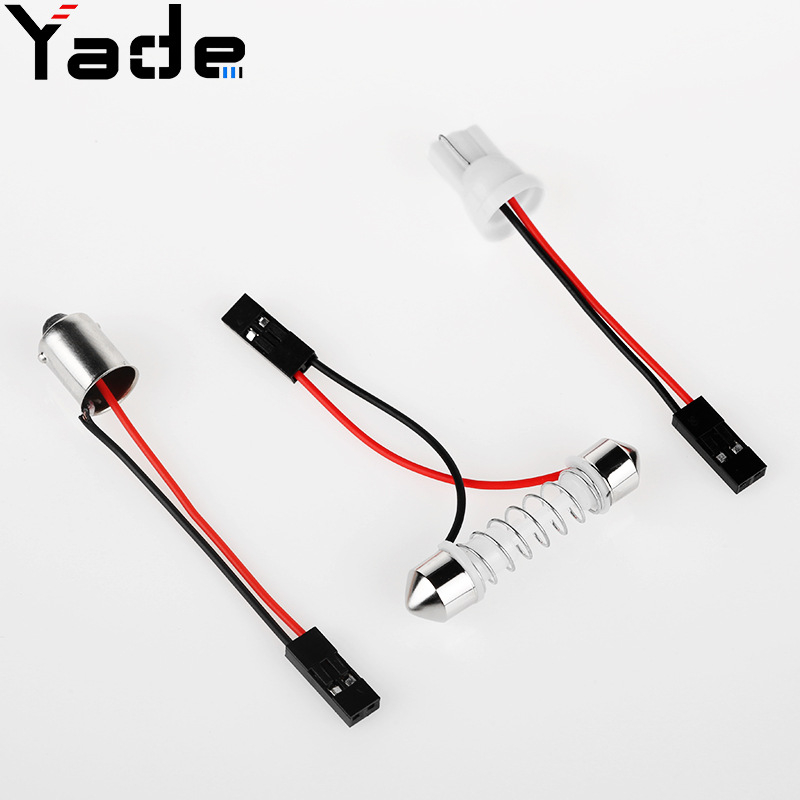 Yade Auto LED stropno svjetlo, model T10 glava dvostruka vrh opruge BA9S glava, materijal plast + aluminij, kompatibilno s općim modelima