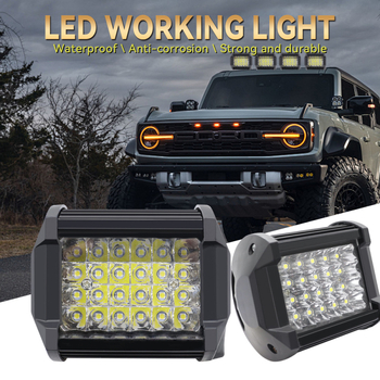 LED radno svjetlo za auto, 4 reda, 72W, 12V, 4800 lm, 6000K