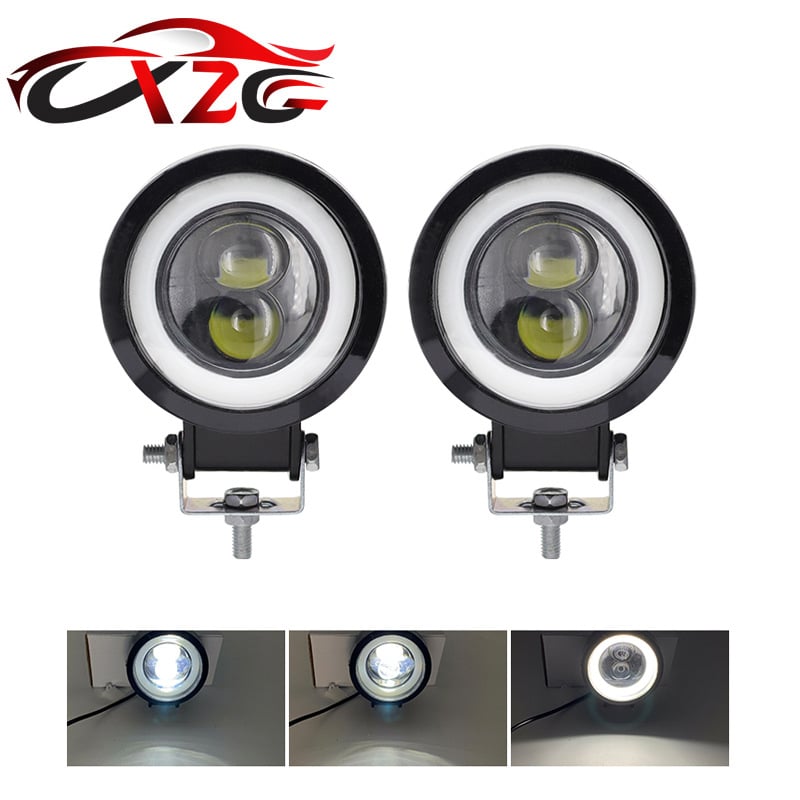 Auto LED radna svjetiljka s Angel Eye otvorom, 20W, 3000lm, 12-80V, 6500K