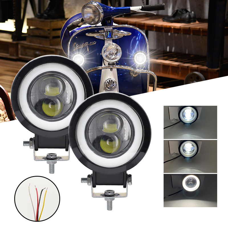 Auto LED radna svjetiljka s Angel Eye otvorom, 20W, 3000lm, 12-80V, 6500K