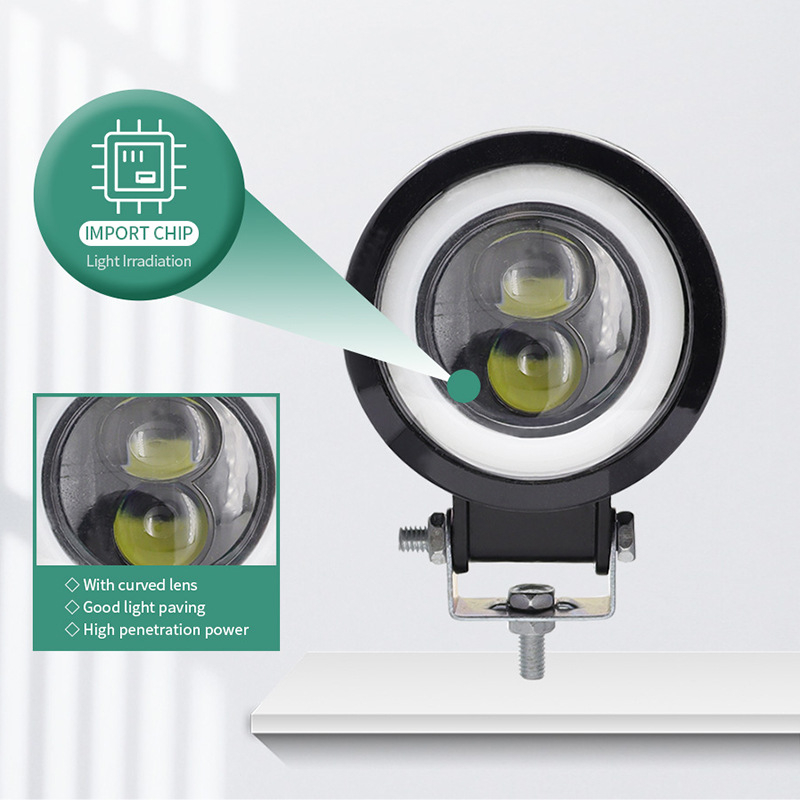 Auto LED radna svjetiljka s Angel Eye otvorom, 20W, 3000lm, 12-80V, 6500K