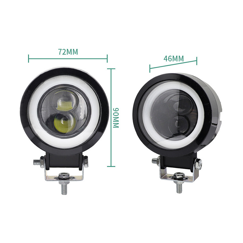 Auto LED radna svjetiljka s Angel Eye otvorom, 20W, 3000lm, 12-80V, 6500K