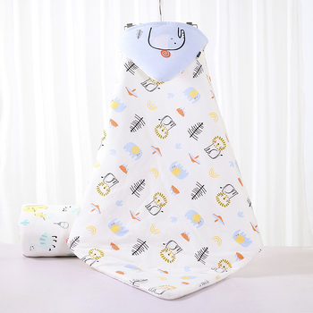 Dječja quilt deka od 100% pamuka za novorođenčad, cijelo godišnje korištenje, debela putna deka