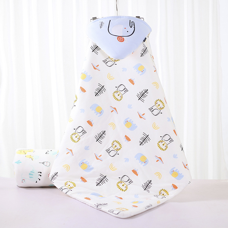 Dječja quilt deka od 100% pamuka za novorođenčad, cijelo godišnje korištenje, debela putna deka