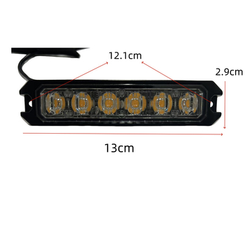 Lumini LED laterale pentru camion, 6 LED, luminozitate mare, carcasă din aluminiu (6W, 12-24V, 1.5A, Model 6LED)
