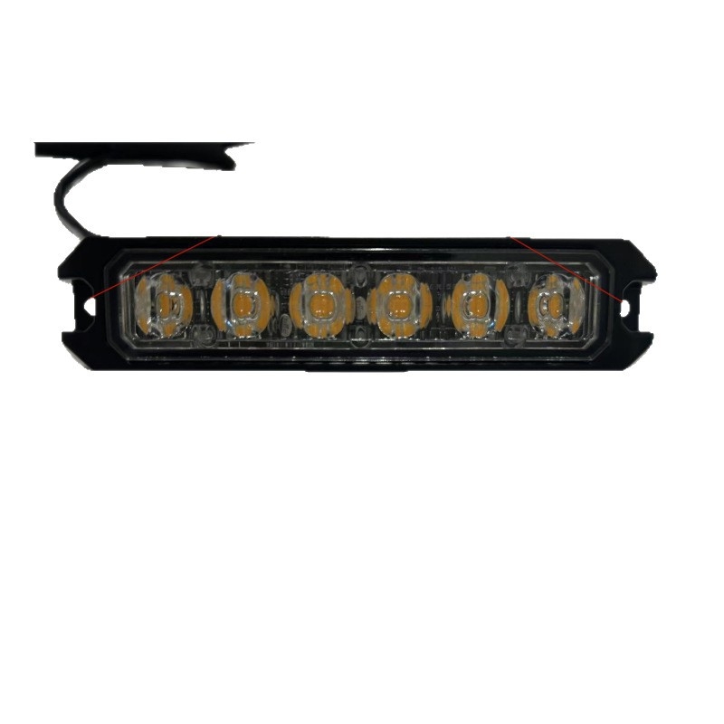 Lumini LED laterale pentru camion, 6 LED, luminozitate mare, carcasă din aluminiu (6W, 12-24V, 1.5A, Model 6LED)