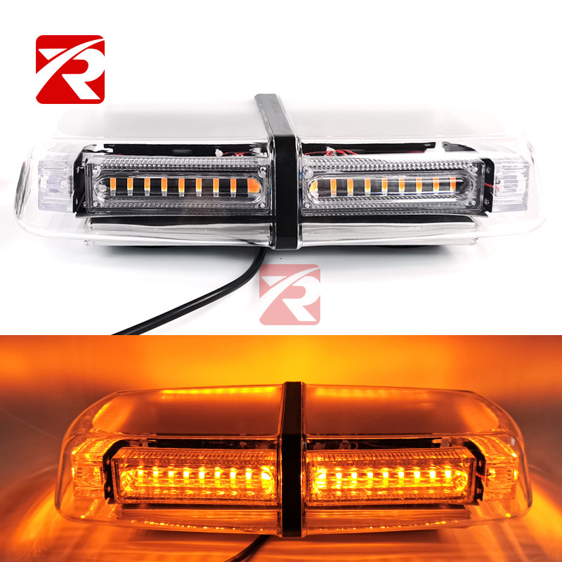 LED krova upozoravajuća svjetiljka, 54 LED, 54W, 10-30V DC, model Mb-201c-54, polikarbonatna leća + aluminijska legura