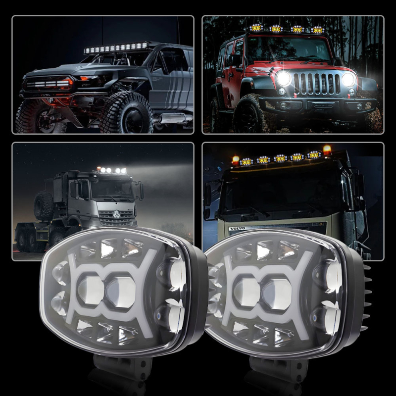 Automobilska LED radna svjetiljka, ovalnog oblika, 70W, 4500 lm, 12-36V, 50000 h